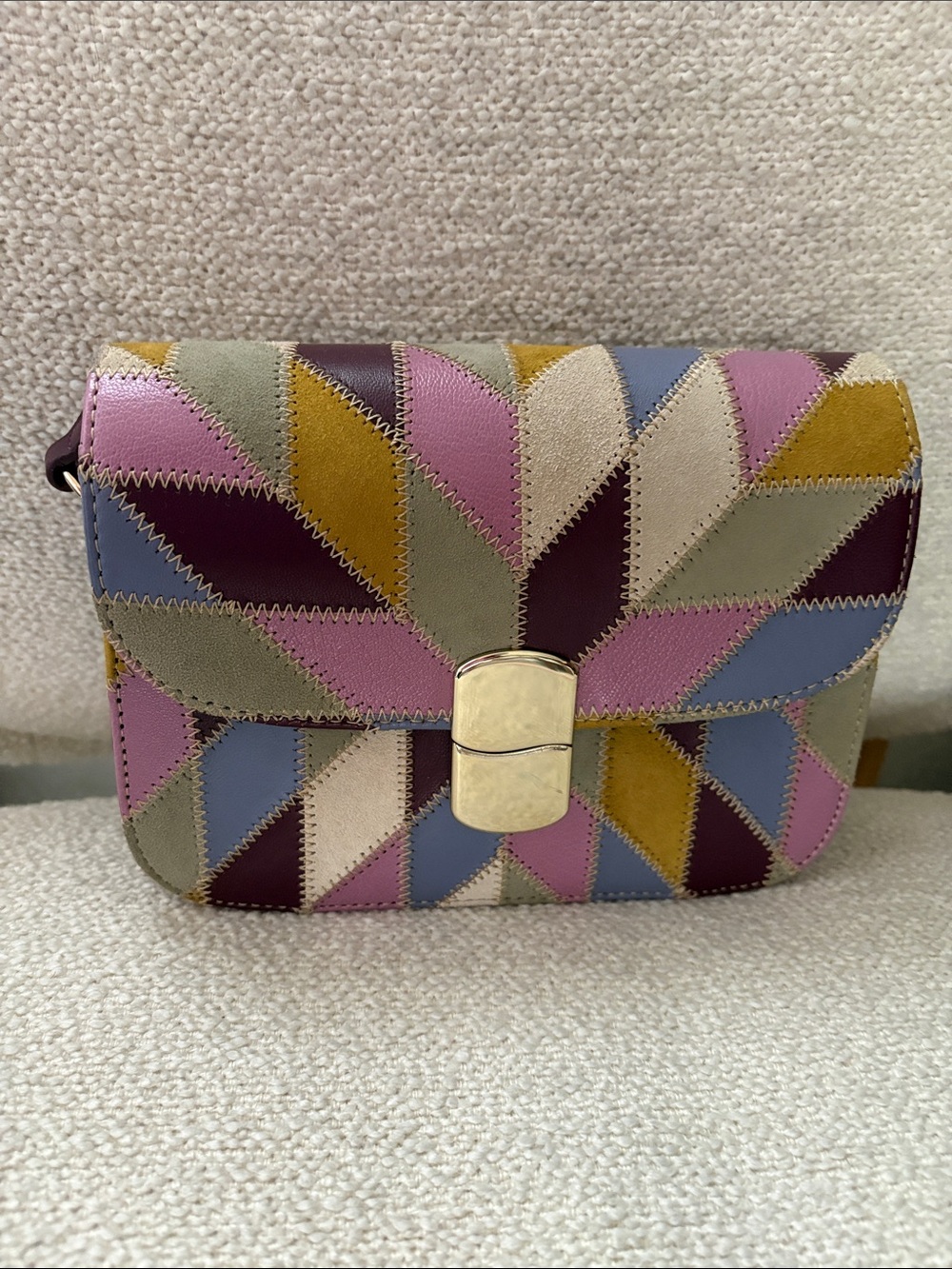 Sezane Mini Milo Patchwork Bag
